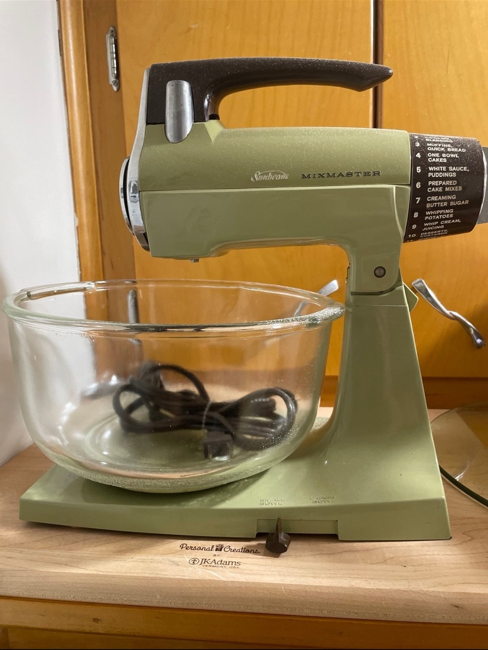 Vintage 70’s green Sunbeam Mixer